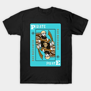 Pirate Buccaneer Poker Card T-Shirt